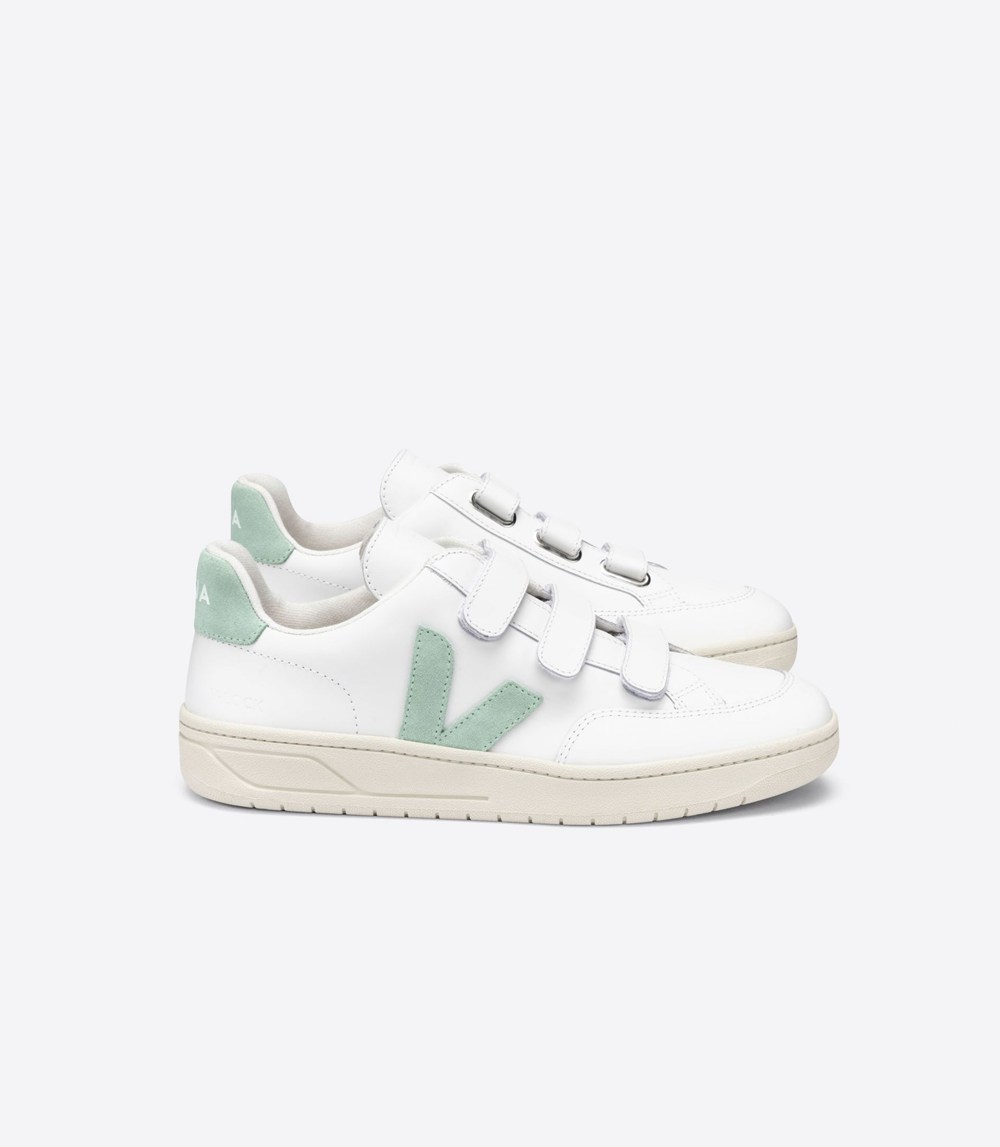 Veja Sneakers Womens - V-lock Leather - White - 7246HLESJ